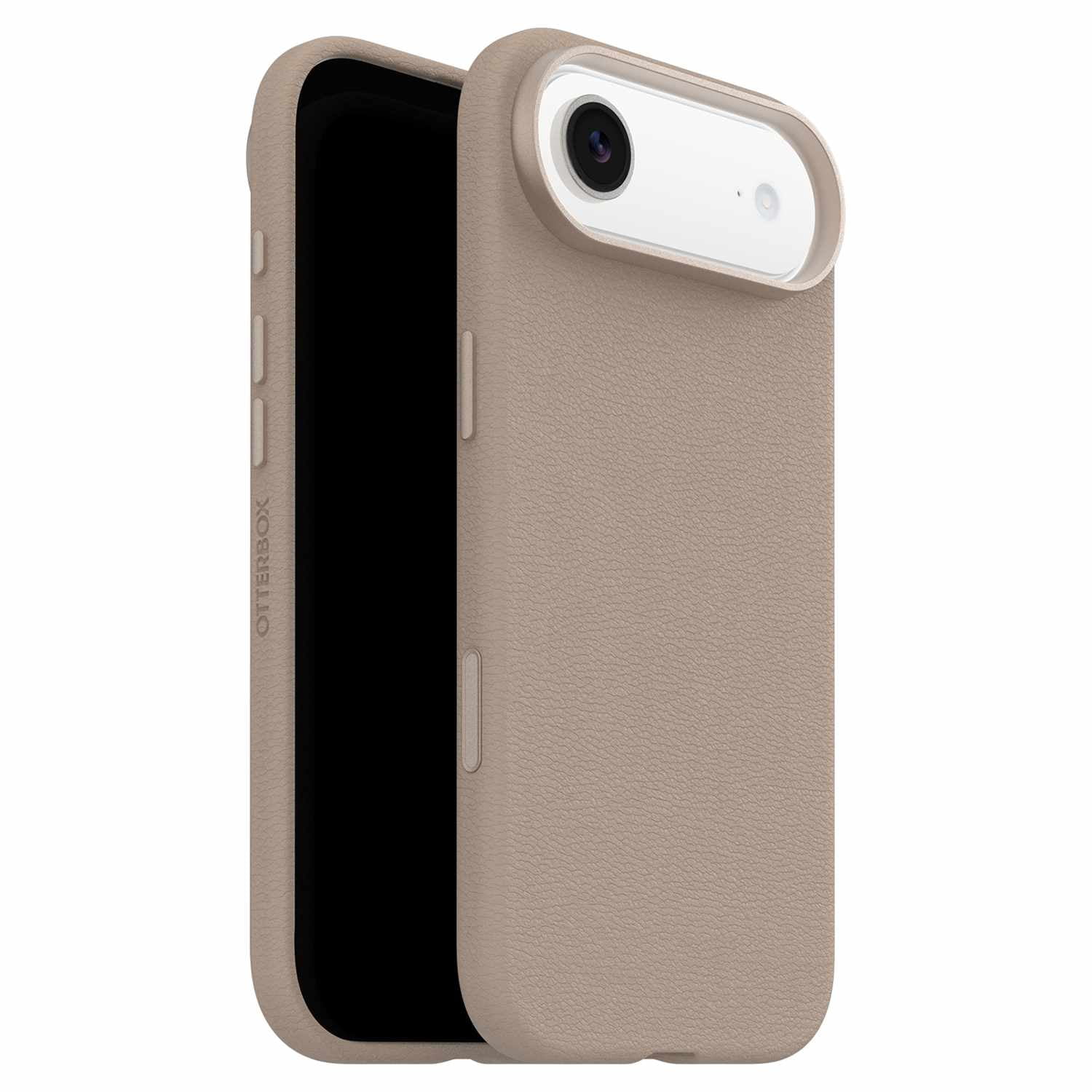 OtterBox Symmetry Cactus Leather MagSafe Case w/Camera Control Grey Comfort for iPhone 17 Pro