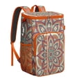 thumbnail image 1 of Sacred Symbolic Mandala Insulated Cooler Bag - 20L Soft Cooler Backpack with Multiple Pockets for Organization & Convenience, 1 of 1