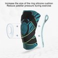 thumbnail image 4 of RKSTN Genouillère Sport Sangle de Genou Nylon Respirant Basketball Football Course Mise en Forme Équipement de Protection Protection du Genou, 4 of 8