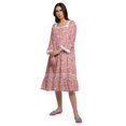 thumbnail image 4 of Moomaya Chemise de Nuit Évasée en Coton pour Femmes, 4 of 6