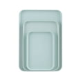 thumbnail image 2 of Birdeem Plastic Rectangular Serving Tray Set of 3, Large Medium Small Trays for Home Use, Ideal as Snack Plates and Tea Cup Holders, Durable Household Platters, 2 of 9