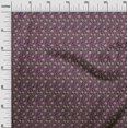 thumbnail image 3 of oneOone Polyester Spandex Purple Fabric Floral Craft Projects Decor Fabric Printed By The Yard 56 Inch Wide, 3 of 5