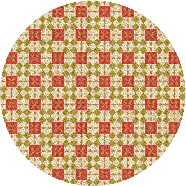Ahgly Company Tapis d'Intérieur Lavable à la Machine, Carré, Transitionnel, Orange, Tapis de Zone, 3 Pieds Carré