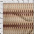 thumbnail image 2 of oneOone Cotton Silk Tan Fabric Argyle Check Craft Projects Decor Fabric Printed By The Yard 42 Inch Wide, 2 of 4