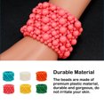 thumbnail image 3 of Langgg Female Beads Charm Stretch Crafts Bracelet Handmade Bracelets Multicolor Hand Chain Wedding Party Gift Decoration Blue Pink, 3 of 6
