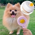 thumbnail image 2 of Pet Comb Stainless Steel Pin Plastic Material One Click Hair Removal Massage Effect Easy Clean for Cats Dogs Shedding Management, 2 of 5