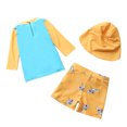 thumbnail image 3 of JTieacloth Boys UPF 50+ Sun Long Sleeve Swim Shirt And Swim Trunks Two Piece Rash Guard For Kids,Sizes 1-2 Years, 3 of 3