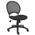 thumbnail image 1 of Boss Office Products Chaise de Bureau de Travail en Tissu à Dossier en Maille, Noire, 1 of 4