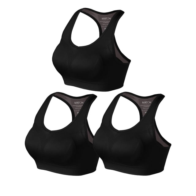 Matchstick Soutien-Gorge de Sport de Yoga Sans Armatures pour Femmes