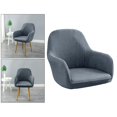 thumbnail image 2 of Dining Chair Covers Jacquard High Elastic Slipcovers Seats Chairs Dark Gray, 2 of 8