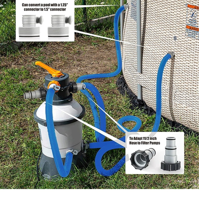 Chmadoxn Office & Stationery Swimming Pool Filter Hose Replacement Kit Swimming Pool Hose Adapter For Swimming Pool Compatible Accessories hose hose