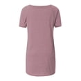 thumbnail image 5 of Timegard Hauts pour Femmes Col Rond Manches Courtes Tuniques pour Porter avec des Leggings Mi-Longs T-Shirts Confortables Été, 5 of 5