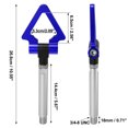 thumbnail image 3 of Unique Bargains Black Aluminum Alloy Triangle Shape Front Rear Bumper Trailer Ring Eye Towing Tow Hook Screw for Lexus IS IS250, 3 of 6
