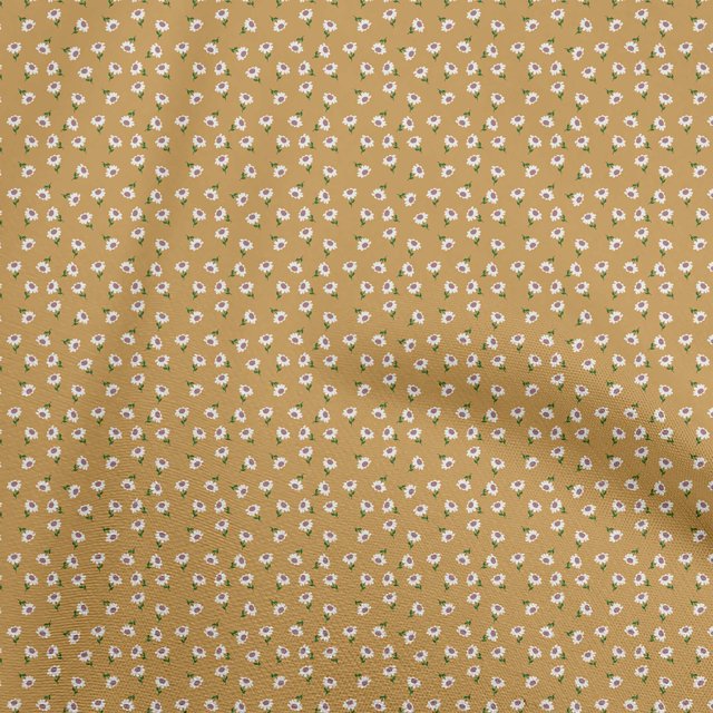 oneOone Silk Tabby Gamboge Yellow Fabric Florals Sewing Craft Projects Fabric Prints By Yard 42 Inch Wide