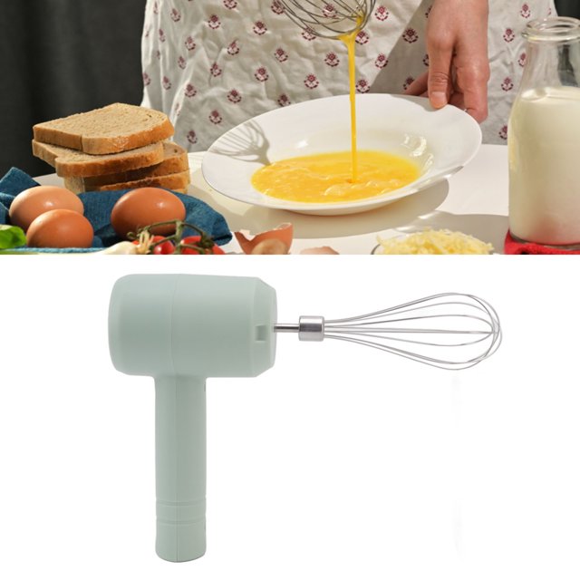 Electric Hand Mixer, Premium ABS Stainless Steel Automatic USB Rechargeable Portable Cordless Handheld Mixer Handheld Cake Mixer For Baking Cake Egg Cream