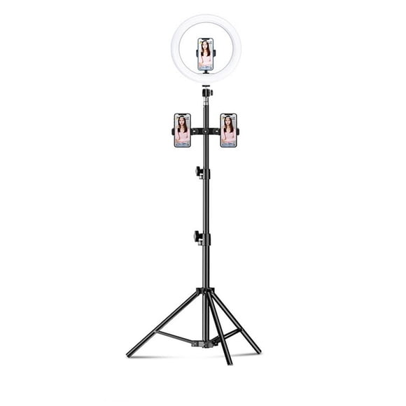 Selfie Ring Light LED Rim Lamp with Mobile Holder Rotatable Ringlight Desktop Fill Lights Livestreaming Live Video Makeup Indoor BT102-1.7m-26cm