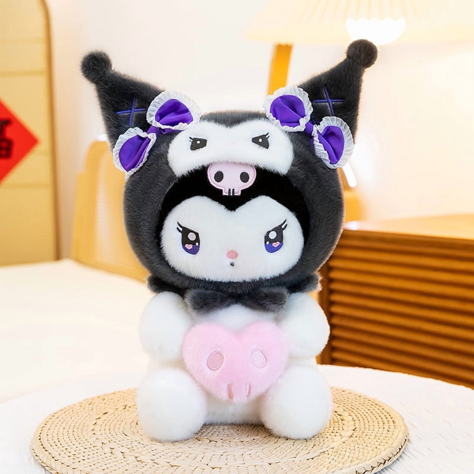 30/50cm Plush Toys Kuromi Stuffed Dolls Birthday Gift Room