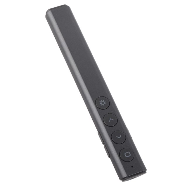Clicker de Présentation 98,4 Pieds Télécommande pour Keynote, PPT, Plug and Play, Multifonctionnel avec Hyperlien, Contrôle du Volume, Lumière Rouge