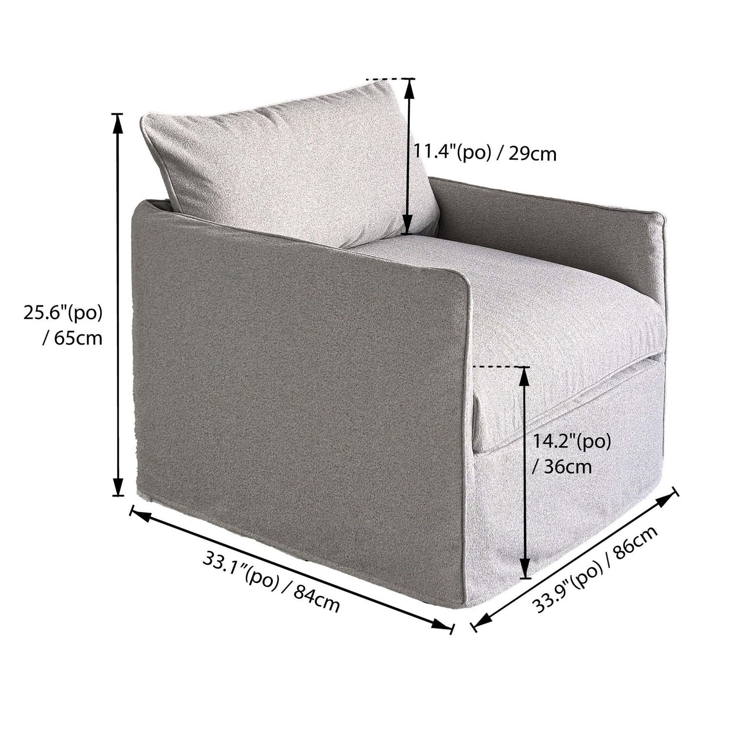 Ensemble modulaire de fauteuils club Lanai avec accoudoirs, gris