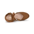thumbnail image 4 of BLISSFUL STEP Chaussures pour Femmes Sandales Espadrilles à Talon Compensé Haut Bout Rond Brun 7,5, 4 of 7