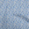 thumbnail image 1 of oneOone Rayonne Bleu Tissu Floral Matière de Robe Tissu Imprimé Tissu au Mètre 56 Pouces de Large, 1 of 4