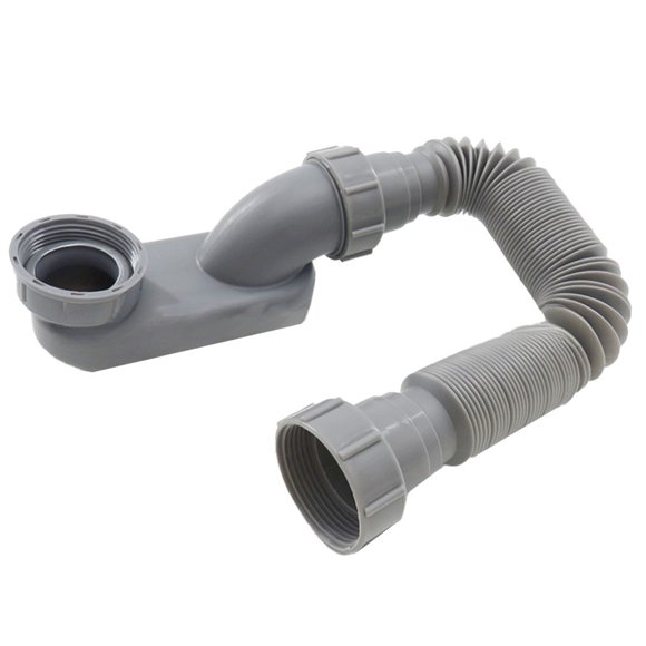 Lefu Flexible P Trap For Bath Tub Drain Pipe Low Profile Easy Setup Solution