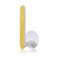 thumbnail image 3 of Storage Hanger L Shape Plastic Wall Mounted Towel Holder Self-adhesive Waterproof Paper Roll Organizer, Yellow, 3 of 9