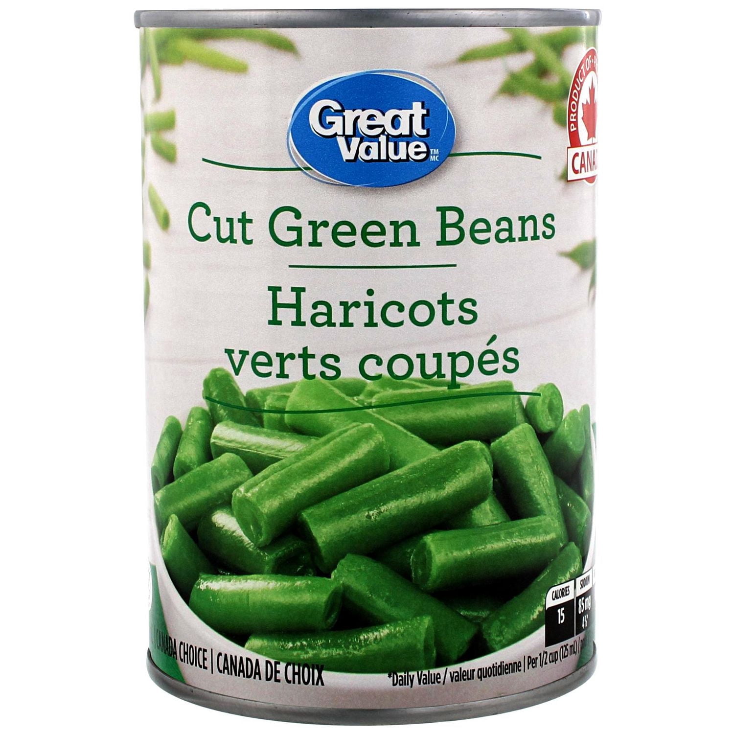 Great Value Haricots Verts Coupés