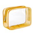 thumbnail image 3 of Clear Makeup Bag Reusable for Women and Men Travel PVC Storage Bag Yellow, 3 of 8
