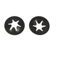 thumbnail image 2 of Unique Bargains 100 Pcs 4mm x 12mm Internal Tooth Starlock Star Lock Locking Washers, 2 of 2