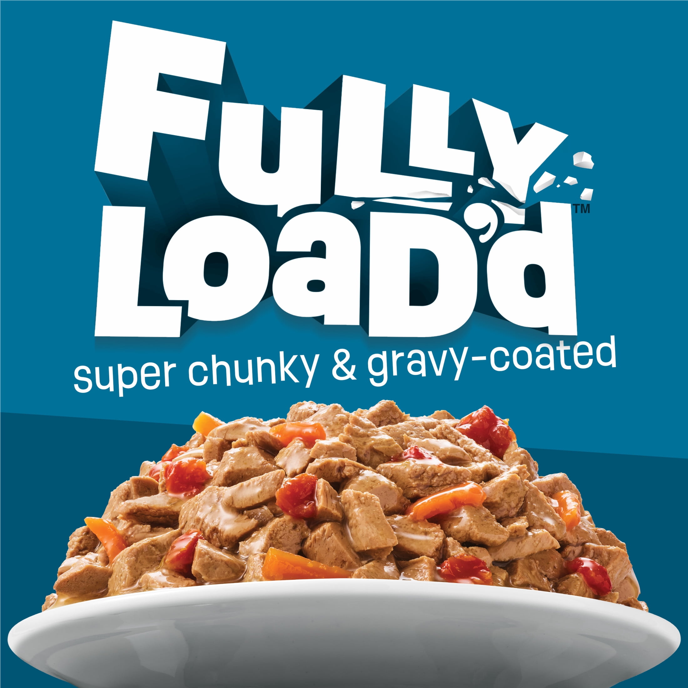 Friskies Fully Load'd Poulet en Sauce, Nourriture Humide pour Chats, 156 g