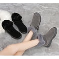 thumbnail image 2 of Coofit Women Winter Boots Simple - Faux Fur Cuff Decorative Snow Boots Ankle Booties, 2 of 10
