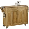 thumbnail image 3 of Homestyles Chariot de Cuisine en Bois à Roulettes Create-a-Cart Brun, 3 of 13