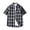 Black1, variant on Posijego Plaid Short Sleeve Shirt for Men Casual Button down Shirts Summer Lightweight Work Dress Shirts