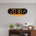 thumbnail image 1 of TACILIP Digital Clock, 17.3-inch Living Room Wall Clock with Multifunctional LED Electronic Clock Large Size Alarm Clock Temperature and Humidity Clock, Gifts for Women, 1 of 5