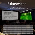 thumbnail image 5 of EluneVision Luna Digital Display Format - Projection screen - ceiling mountable, wall mountable - motorized - 110 V - 123" (122.8 in) - 16:10 - Cinema White - white, 5 of 5