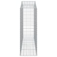 thumbnail image 3 of vidaXL Arched Gabion Baskets 6 pcs 200x50x140/160 cm Galvanised Iron, 3 of 4