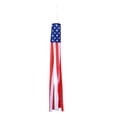 thumbnail image 2 of Aodebiao American US Flag Windsock Outdoor USA Patriotic Decorations Embroidered Wind Socks Outdoor Hanging Fade Resistant 4th of July Windsock Independence Day for Garden Yard, 2 of 6