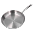 thumbnail image 2 of Tri Ply Stainless Steel Frying Pan, Non Stick Skillet with Stay Cool Handle, Dishwasher and Oven Safe Induction Cooking Pan, Professional Cookware Compatible with All Cooktops, 2 of 7