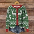 thumbnail image 2 of Wiyuqeen Women's Lightweight Cardigans Marry Christmas Crewneck Button Down Ribbed Knit Cardigans Long Sleeve Ugly Xmas Jackets, 2 of 5