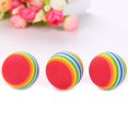 thumbnail image 4 of 2PCS Christmas Cat Toy Ball Funny Rainbow Design Pet Playing Ball Kitten Toy, 4 of 10