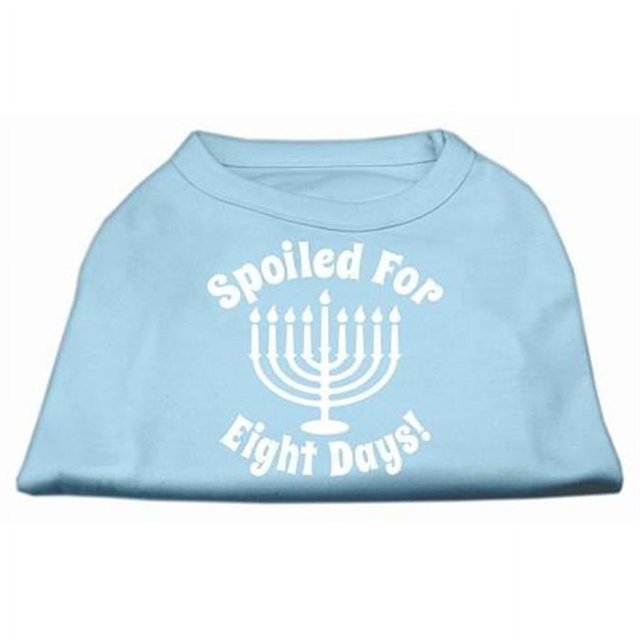 Spoiled For 8 Days T-Shirt pour Chien Sérigraphié Bleu Bébé TP (8)