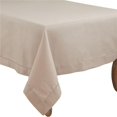 thumbnail image 1 of SARO 6308.T90S 90 x 90 in. Rochester Collection Tablecloth with Hemstitched Border  Taupe, 1 of 4