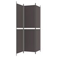thumbnail image 3 of vidaXL 3-Panel Room Divider Brown 150x200 cm Fabric, 3 of 5