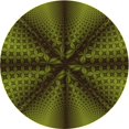thumbnail image 1 of Ahgly Company Machine Washable Indoor Round Transitional Olive Green Area Rugs, 3' Round, 1 of 7