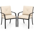 thumbnail image 1 of Patiojoy 2 PCS Patio Dinning Chairs Cushioned Chairs w/Steel Frame for Garden Backyard & Poolside, 1 of 5