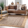thumbnail image 1 of Indian Handmade Braided Inner Gray Natural Jute Area Rug, Home Décor Rug, Jute Rug for Bedroom, Dining Room, living room, Doormat Rug Size - 3' x 8' (90 cm x 240 cm), 1 of 5