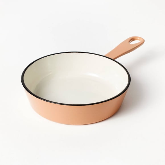 6" Enameled Cast Iron Skillet, Orange Terracotta, Even-Heating, Oven Safe up to 500°F, PTFE & PFOA Free – Figmint™