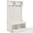thumbnail image 3 of Crosley Furniture Seaside Wood Hall Tree in Distressed White, 3 of 10