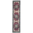 thumbnail image 1 of Bryant 2' x 8' Washable Runner, Ivory and Burgundy, 1 of 6